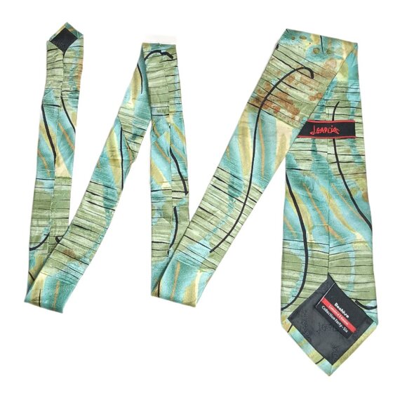 J. Garcia Silk Tie Men’s 62” Abstract Art Musician Limited Edition Designer Tie - Picture 3 of 4
